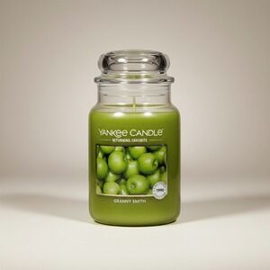 Yankee Candle Granny Smith Large Jar - 22 oz Scented Candle - NWT